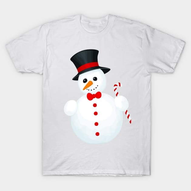 Snowman T-Shirt by katerinamk